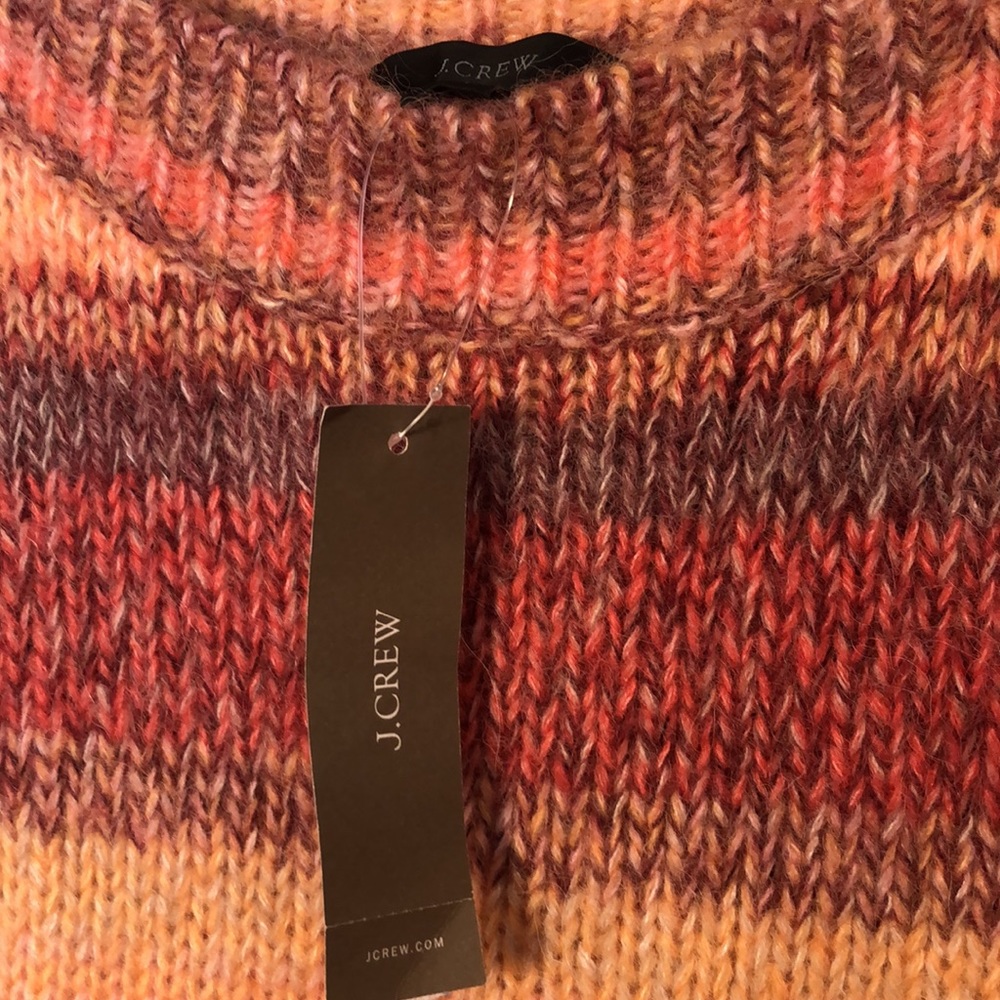 J.Crew Multi Bright Crewneck Knit Sweater NWT - Picture 4 of 10
